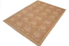 handmade Transitional Kafkaz Lt. Brown Beige Hand Knotted RECTANGLE 100% WOOL area rug 9 x 12