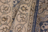 handmade Traditional Kafkaz Blue Tan Hand Knotted RECTANGLE 100% WOOL area rug 3 x 5