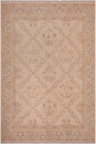 handmade Transitional Kafkaz Ivory Beige Hand Knotted RECTANGLE 100% WOOL area rug 8 x 10