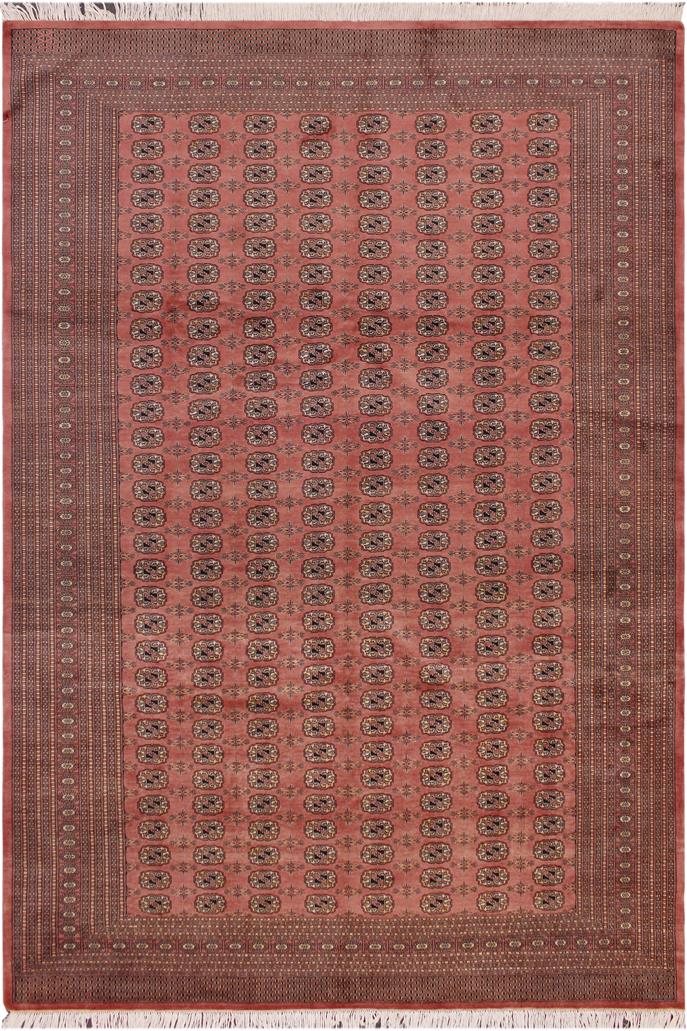 handmade Geometric Bokhara Peach Black Hand Knotted RECTANGLE 100% WOOL area rug 9 x 12