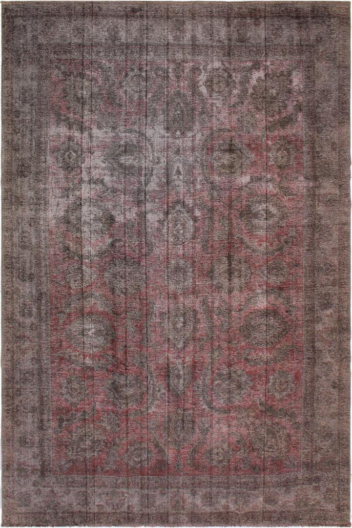 handmade Vintage Vintage Tan Red Hand Knotted RECTANGLE 100% WOOL area rug 10x14