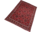 handmade Traditional Antique Red Black Hand Knotted RECTANGLE 100% Wool Pile area rug 6x10