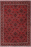 handmade Traditional Antique Red Black Hand Knotted RECTANGLE 100% Wool Pile area rug 6x10