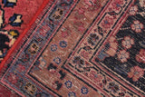 handmade Traditional Antique Pink Blue Hand Knotted RECTANGLE 100% Wool Pile area rug 8x11