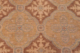 handmade Transitional Kafkaz Gold Brown Hand Knotted RECTANGLE 100% WOOL area rug 6 x 9