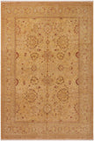 Bohemian Ziegler Annie Tan/Red Wool&Silk Rug - 9'1'' x 11'8''