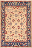 Shabby Chic Ziegler Joey Beige/Blue Wool Rug - 8'0'' x 9'10''