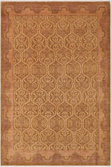 handmade Transitional Kafkaz Green Tan Hand Knotted RECTANGLE 100% WOOL area rug 9 x 13