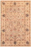 handmade Transitional Kafkaz Beige Lt. Green Hand Knotted RECTANGLE 100% WOOL area rug 7 x 10