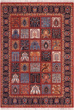 Classic Ziegler Daisey Red/Blue Wool Rug - 8'0'' x 9'4''