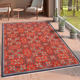 handmade Transitional Kafkaz Rust Blue Hand Knotted RECTANGLE 100% WOOL area rug 8 x 10