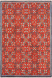 Oriental Ziegler Roland Rust/Blue Wool Rug - 8'1'' x 9'11''