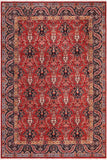 Oriental Ziegler Roselia Red/Blue Wool Rug - 8'1'' x 9'11''