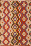 Chic Turkish Kilim Morgana Hand-Woven Wool Rug - 3'5'' x 5'1''