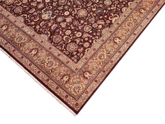 handmade Traditional  Maroon Brown Hand Knotted RECTANGLE 100% WOOL area rug 8x10