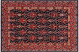 Boho Chic Ziegler Juana Blue Red Hand-Knotted Wool Rug - 8'1'' x 9'10''