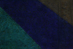 A10606, 4 1"x 6 0",Over Dyed                     ,4x6,Blue,GREEN,Hand-knotted                  ,Pakistan   ,100% Wool  ,Rectangle  ,652671193347