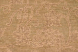 handmade Transitional Kafkaz Chobi Ziegler Green Gold Hand Knotted RECTANGLE 100% WOOL area rug 5 x 6