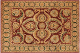 Tribal Heriz Ziegler Harriet Brown Green Hand-Knotted Rug - 9'2'' x 11'6''