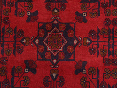 handmade Tribal Biljik Khal Mohammadi Red Blue Hand Knotted RECTANGLE 100% WOOL area rug 5x6