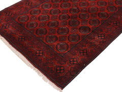 handmade Tribal Biljik Khal Mohammadi Drk. Red Black Hand Knotted RECTANGLE 100% WOOL area rug 4x6