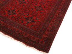 handmade Tribal Biljik Khal Mohammadi Drk. Red Black Hand Knotted RECTANGLE 100% WOOL area rug 6x8