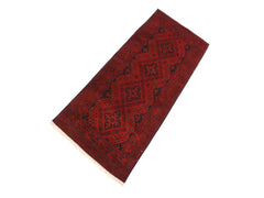 handmade Tribal Biljik Khal Mohammadi Dark Red Black Hand Knotted RUNNER 100% WOOL area rug 3 x 6