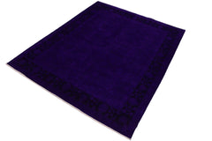 A11712, 710"x 9 8",Over Dyed                     ,8x10,Blue,PURPLE,Hand-knotted                  ,Pakistan   ,100% Wool  ,Rectangle  ,652671214561