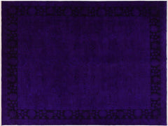 A11712, 710"x 9 8",Over Dyed                     ,8x10,Blue,PURPLE,Hand-knotted                  ,Pakistan   ,100% Wool  ,Rectangle  ,652671214561