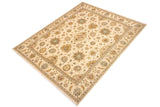 handmade Traditional Kafkaz Chobi Ziegler Beige Beige Hand Knotted RECTANGLE 100% WOOL area rug 8 x 10