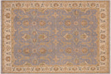 handmade Traditional Kafkaz Chobi Ziegler Lt. Gray Ivory Hand Knotted RECTANGLE 100% WOOL area rug 8 x 10