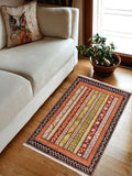 handmade Transitional Shawl Blue Rust Hand Knotted RECTANGLE 100% WOOL area rug 2x3