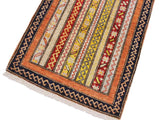 handmade Transitional Shawl Blue Rust Hand Knotted RECTANGLE 100% WOOL area rug 2x3