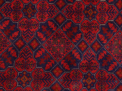 handmade Tribal Biljik Khal Mohammadi Red Blue Hand Knotted RECTANGLE 100% WOOL area rug 6x8