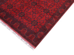 handmade Tribal Biljik Khal Mohammadi Red Blue Hand Knotted RECTANGLE 100% WOOL area rug 6x8