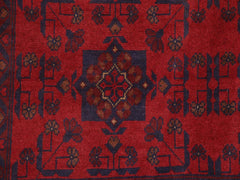 handmade Tribal Biljik Khal Mohammadi Red Blue Hand Knotted RECTANGLE 100% WOOL area rug 6x8