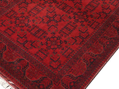 handmade Tribal Biljik Khal Mohammadi Drk. Red Drk. Blue Hand Knotted RECTANGLE 100% WOOL area rug 5x6