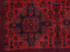 handmade Tribal Biljik Khal Mohammadi Red Blue Hand Knotted RECTANGLE 100% WOOL area rug 6x8