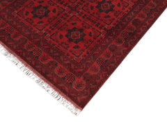 handmade Tribal Biljik Khal Mohammadi Red Blue Hand Knotted RECTANGLE 100% WOOL area rug 5x6