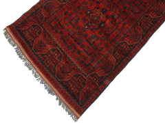 handmade Tribal Biljik Khal Mohammadi Red Blue Hand Knotted RUNNER 100% WOOL Runner 3x9