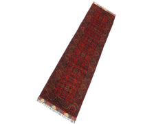 handmade Tribal Biljik Khal Mohammadi Red Blue Hand Knotted RUNNER 100% WOOL Runner 3x9