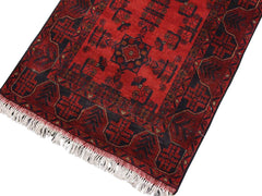 handmade Tribal Biljik Khal Mohammadi Red Blue Hand Knotted RUNNER 100% WOOL Runner 3x9