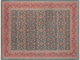 Kashan Heritage Sonja Green/Red Wool Rug - 10'1'' x 14'2''