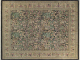 Inkalab Pak Persian Jeannie Black/Beige Wool Rug - 10'0'' x 14'3''