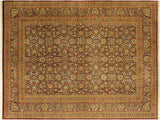 Pak Persian Francine Aubergine/Beige Wool Rug - 10'0'' x 14'4''