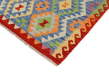 handmade Traditional Kilim, New arrival Blue Rust Hand-Woven RECTANGLE 100% WOOL area rug 3' x 4'