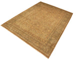 handmade Traditional  Lt. Brown Lt. Green Hand Knotted RECTANGLE 100% WOOL area rug 9x12