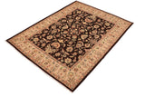 handmade Traditional Kafkaz Chobi Ziegler Brown Tan Hand Knotted RECTANGLE 100% WOOL area rug 8 x 10