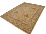 handmade Traditional Design Lt. Gray Lt. Gray Hand Knotted RECTANGLE 100% WOOL area rug 9x12