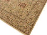 handmade Traditional Design Lt. Gray Lt. Gray Hand Knotted RECTANGLE 100% WOOL area rug 9x12